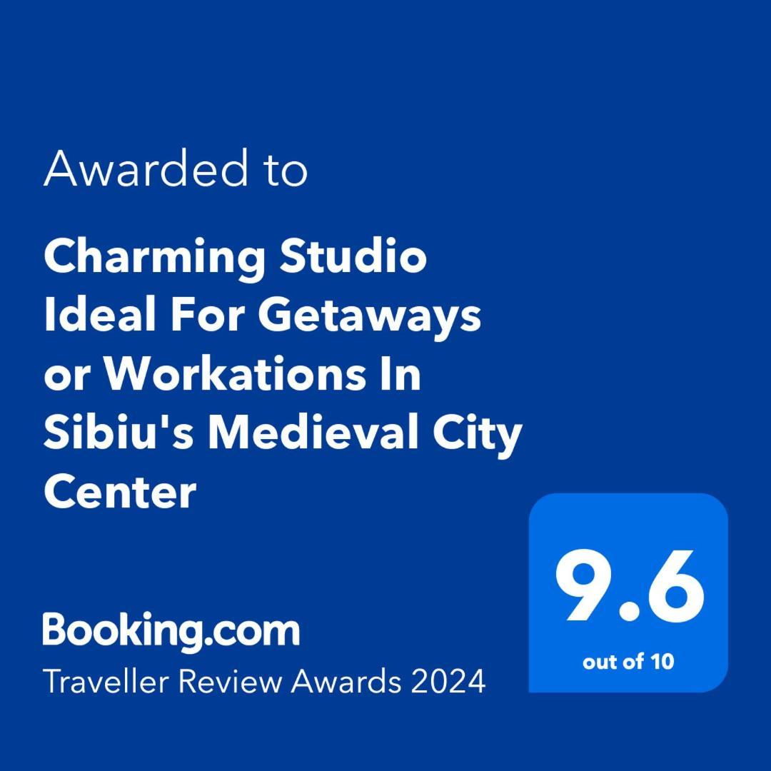 Charming Studio Ideal For Getaways Or Workations In Sibiu'S Medieval City Center Ngoại thất bức ảnh